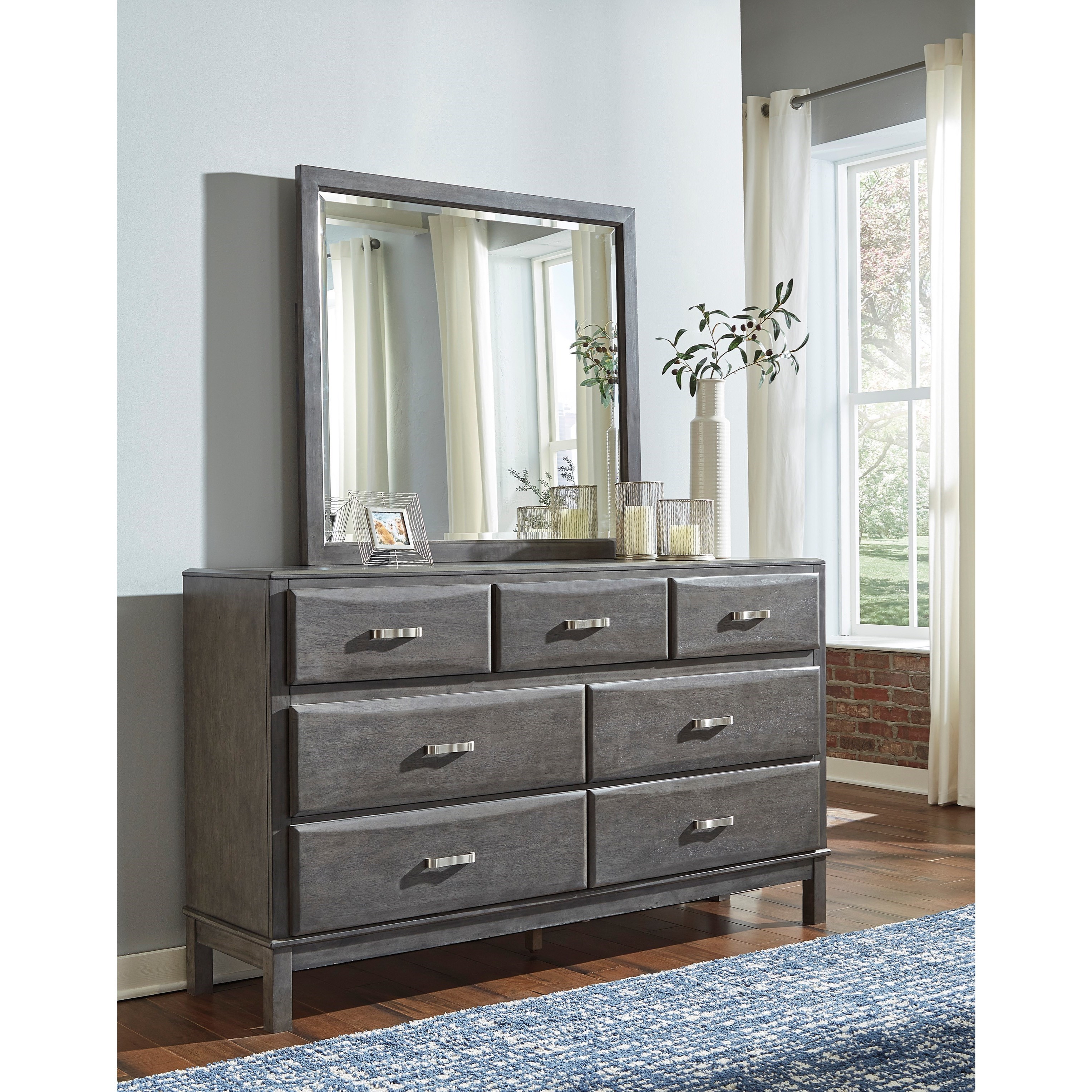 Signature Design by Ashley Caitbrook B476B1 7Drawer Dresser and Mirror